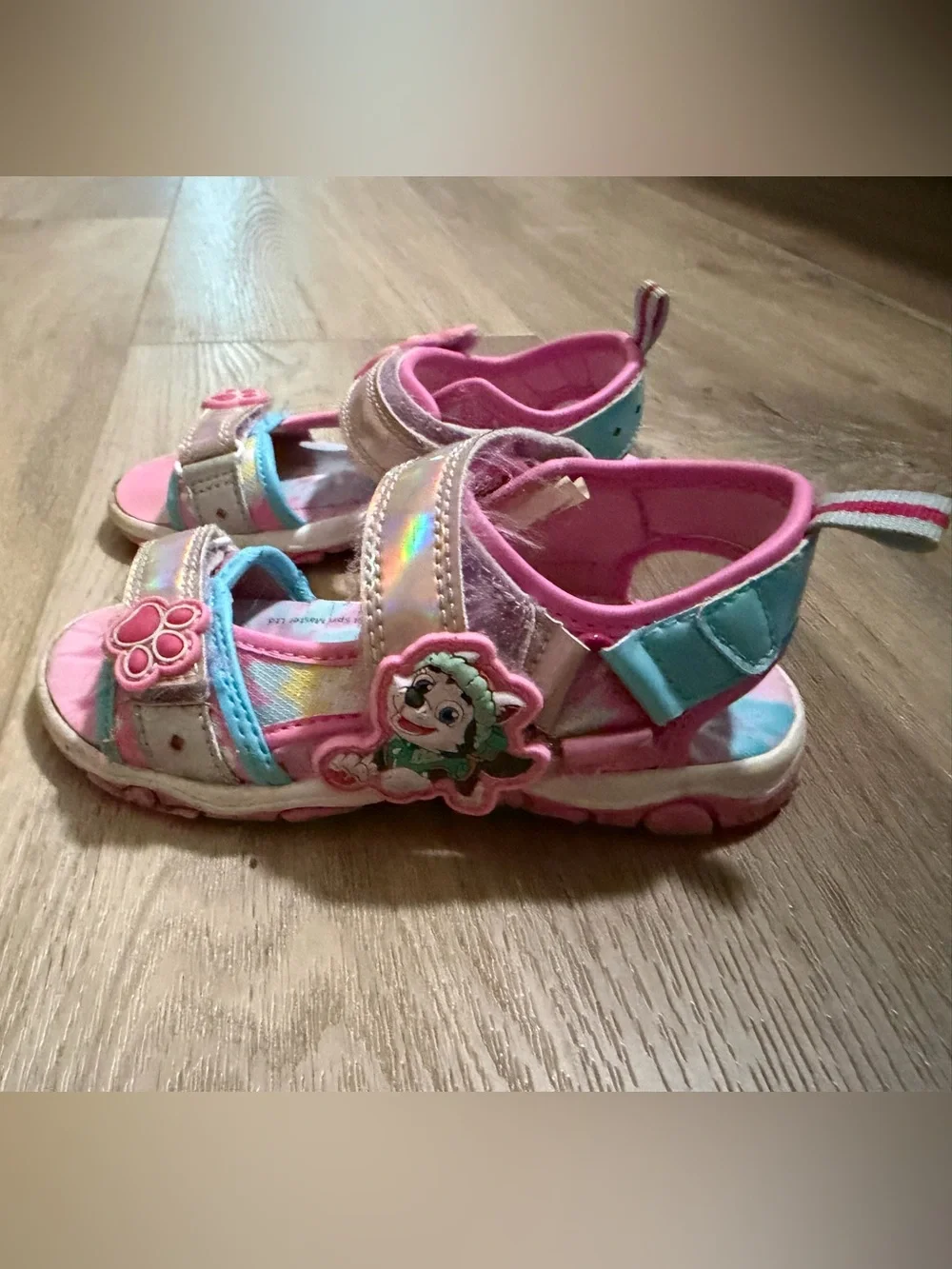 Kids Pink Paw Patrol Sandals - Cute Paw Design